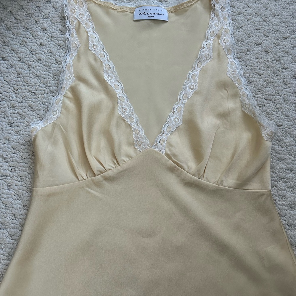 American Threads Cream Lace Chemise